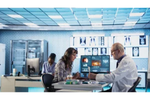 old-specialist-meeting-with-woman-patient-discuss-results-cabinet