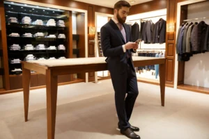 full-length-portrait-man-suit-using-smartphone