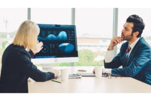 business data dashboard analysis by ingenious computer software image